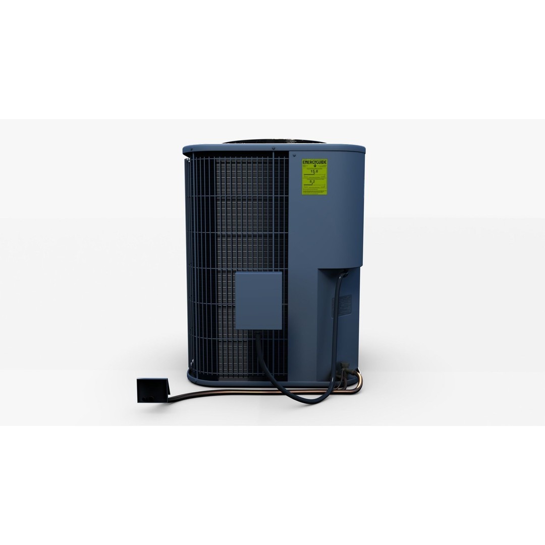 Air Conditioner 3D Model – Low Poly PBR Asset for Games, Blender - View 5