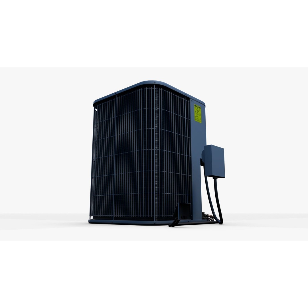 Air Conditioner 3D Model – Low Poly PBR Asset for Games, Blender - View 6