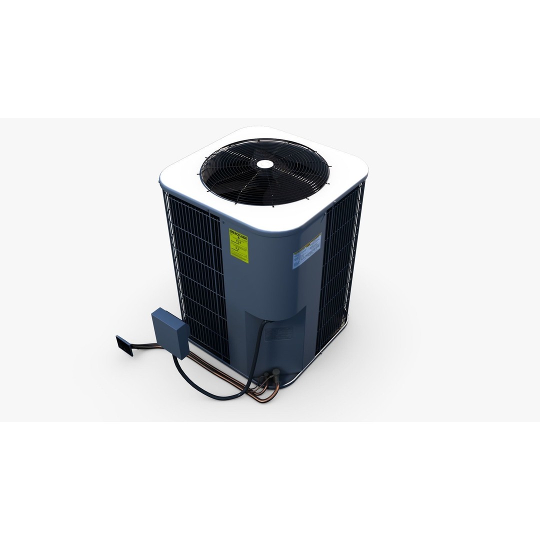 Air Conditioner 3D Model – Low Poly PBR Asset for Games, Blender - View 8