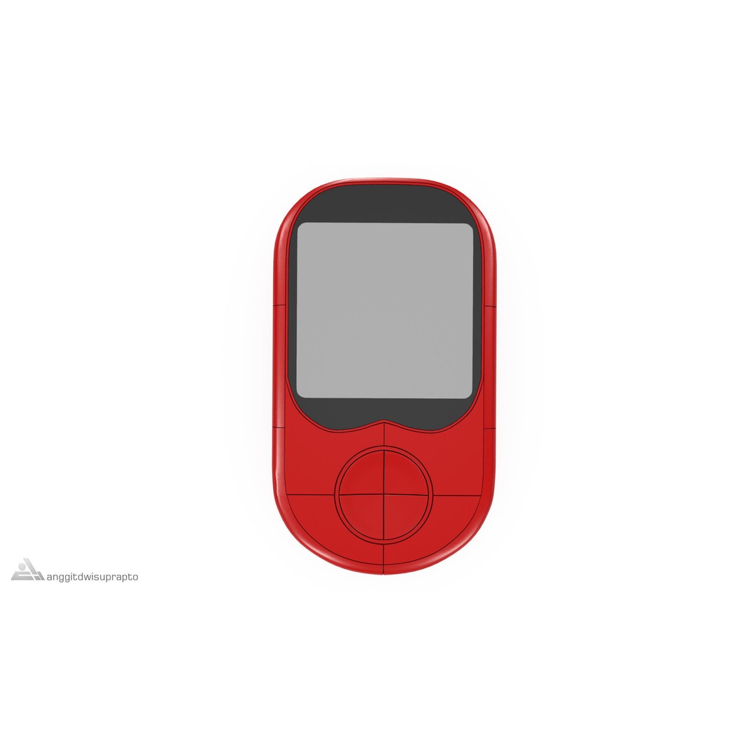 Glucose Monitor 3D Model – Realistic Electronics Asset, FBX - View 3