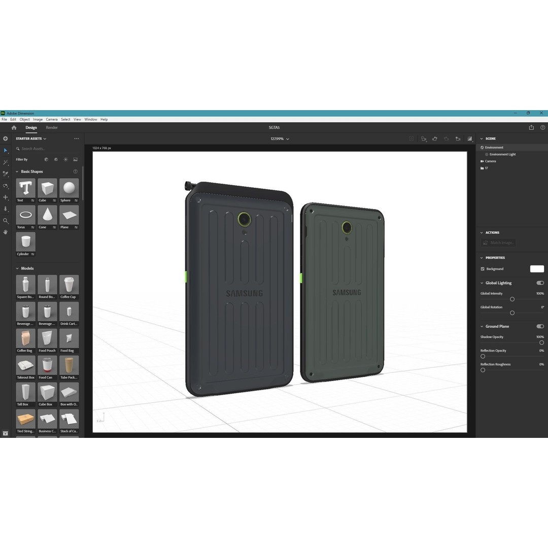Samsung Galaxy Tab Active 5 3D Model – Low Poly Game Asset, FBX, OBJ