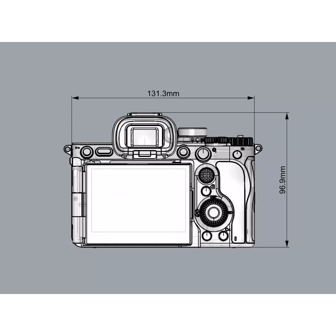 Sony Alpha 7R V 3D Model – High-Quality Camera Asset, FBX, OBJ - View 21