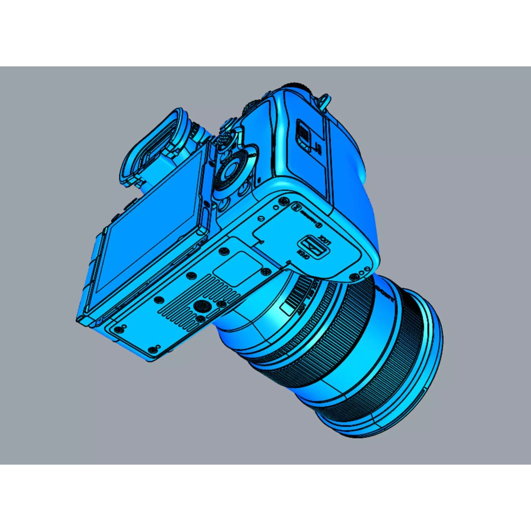 Sony Alpha 7R V 3D Model – High-Quality Camera Asset, FBX, OBJ - View 27