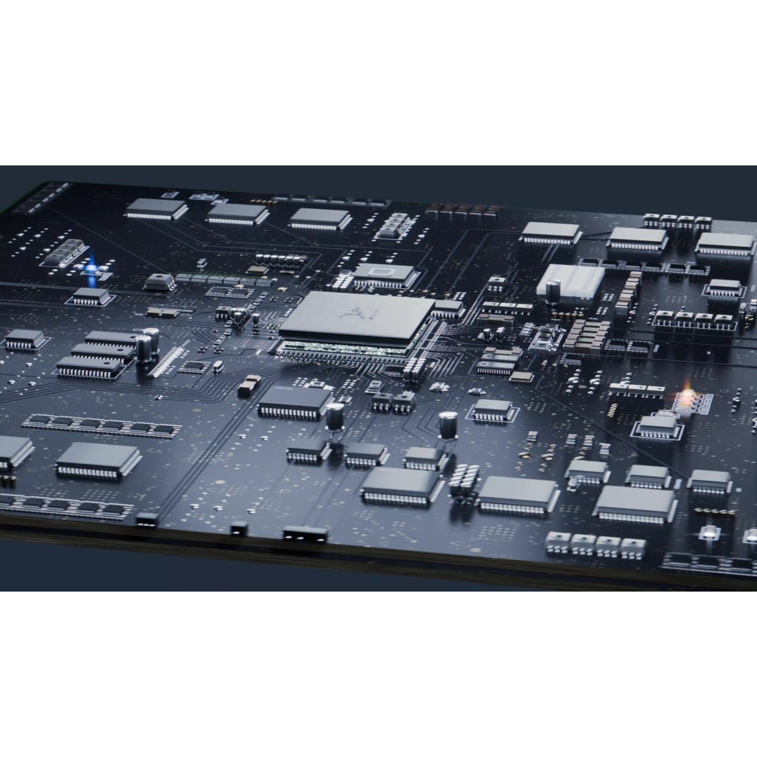Circuit Board 3D Model – High Poly Textured Asset, Blender, FBX, OBJ - View 9