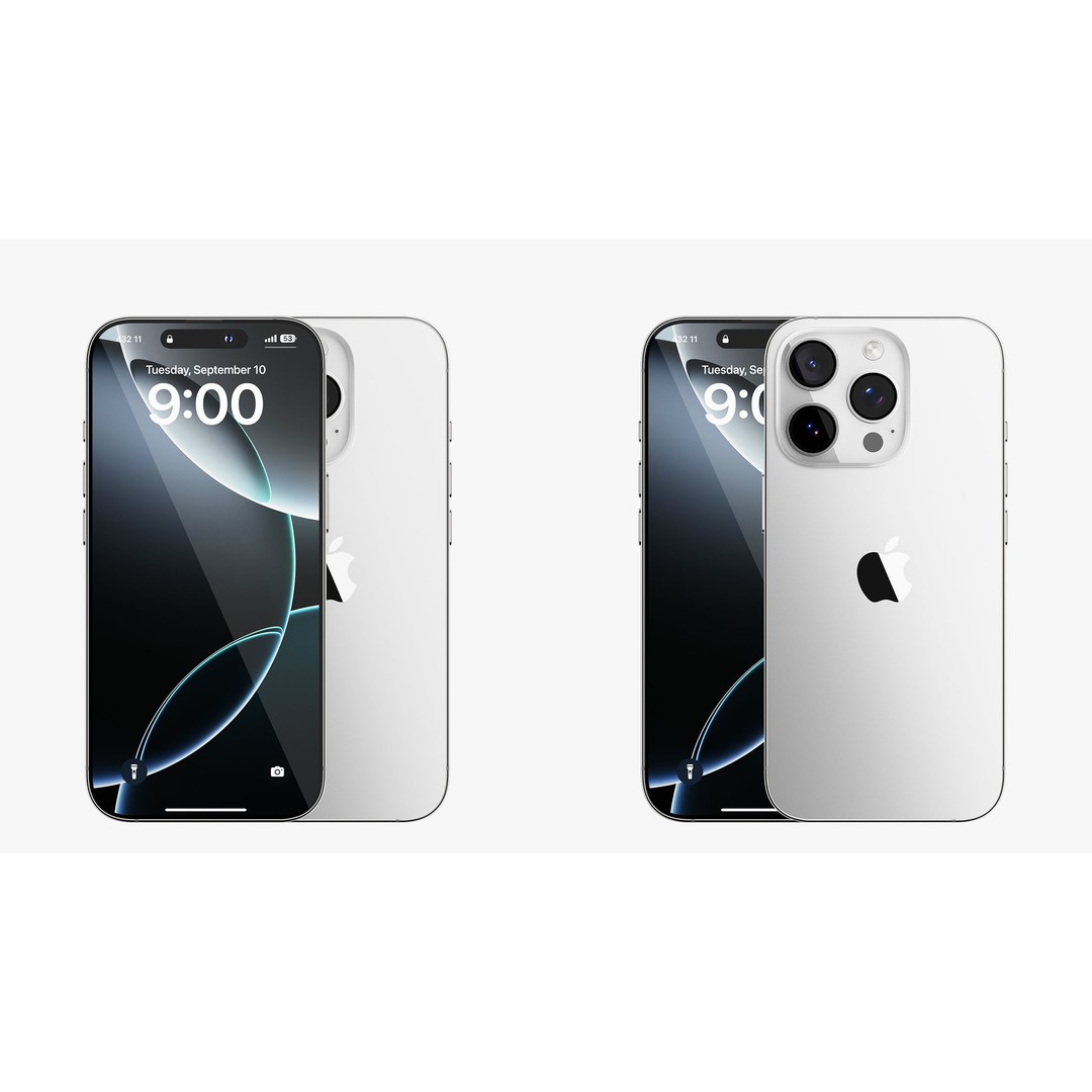 Apple iPhone 16 Pro 3D Model – High Poly PBR Asset, FBX & OBJ - View 5