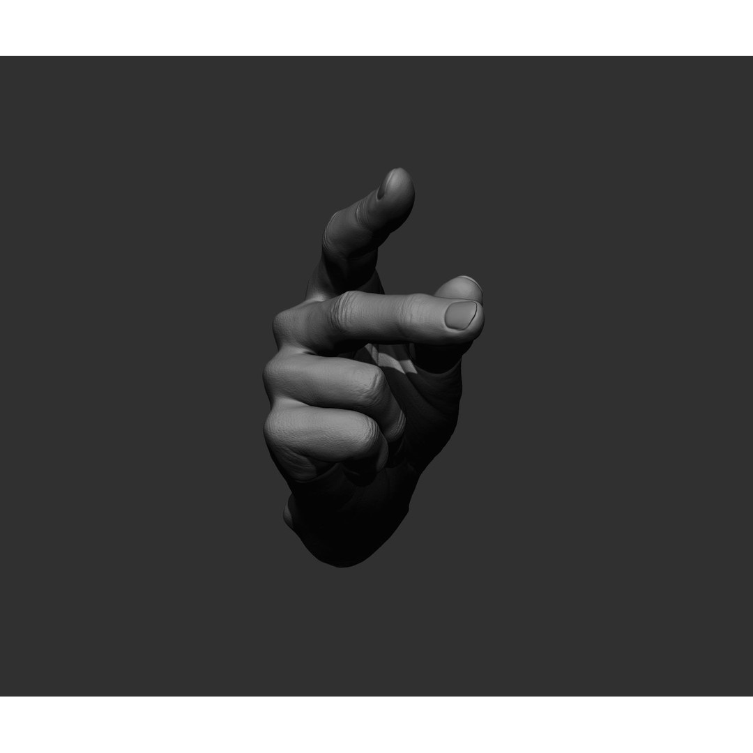 Realistic Male Hands 3D Model – High Poly Collection, FBX, OBJ - View 18