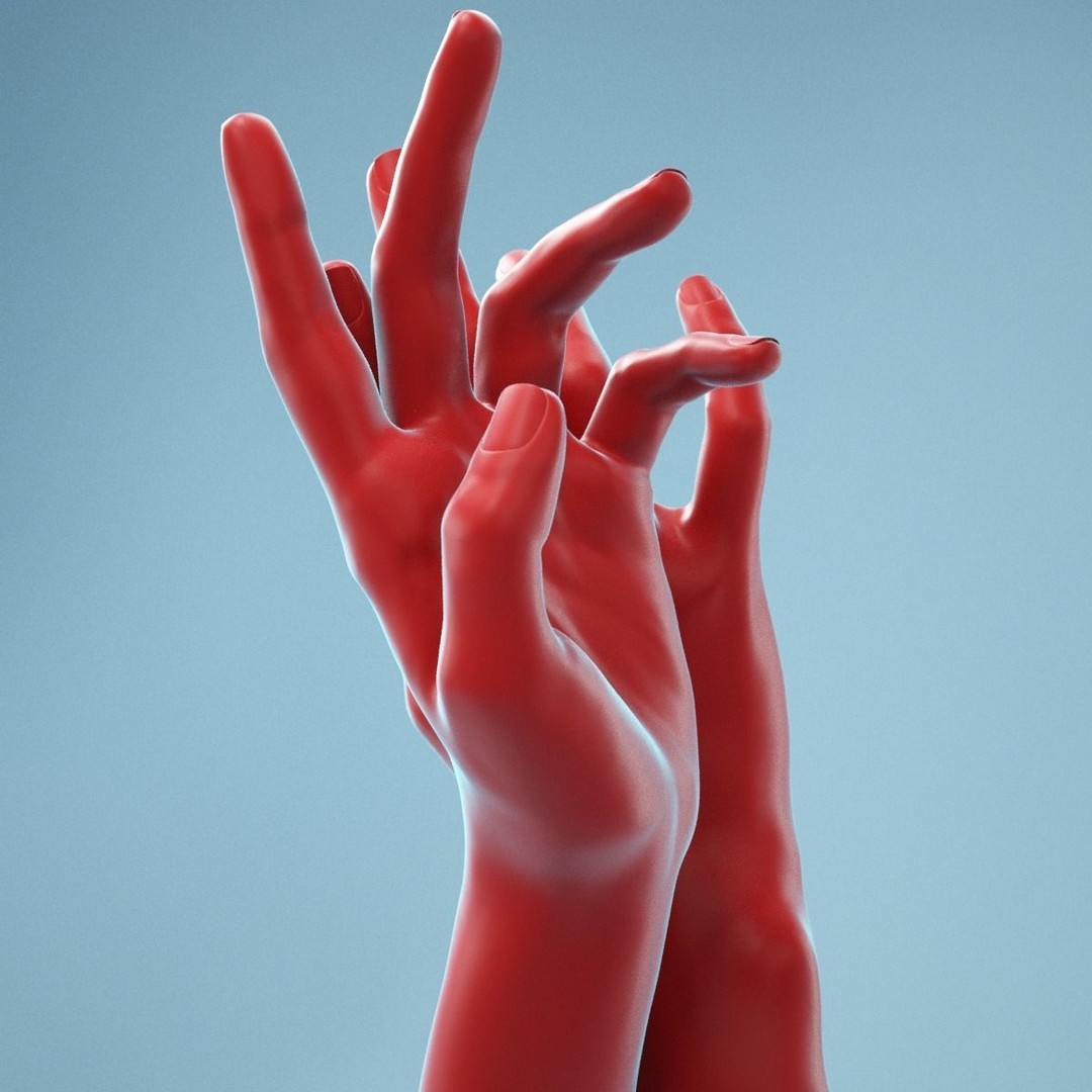 Realistic Hand 3D Model – High Poly Anatomy Scan, FBX, OBJ - View 5