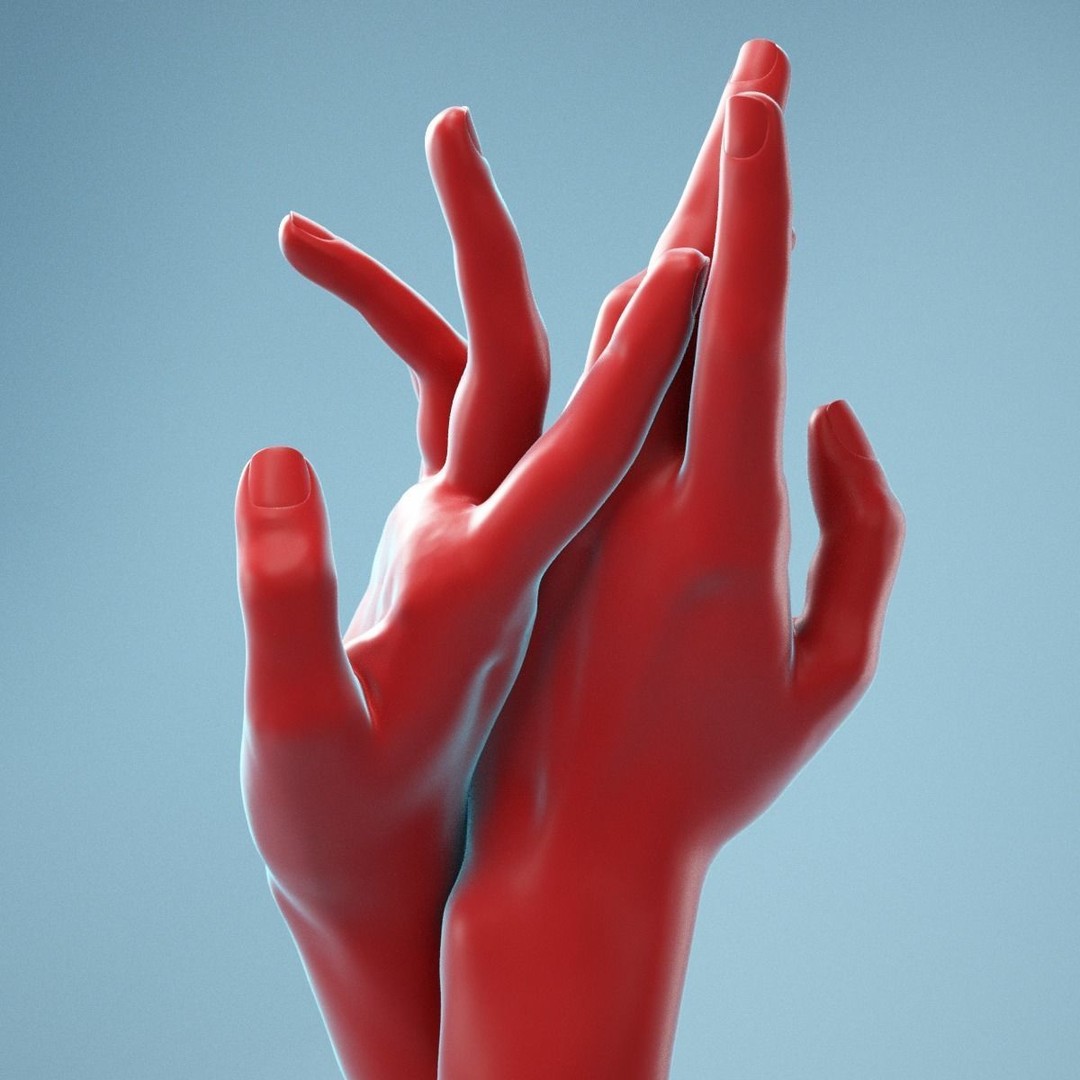 Realistic Hand 3D Model – High Poly Anatomy Scan, FBX, OBJ - View 8