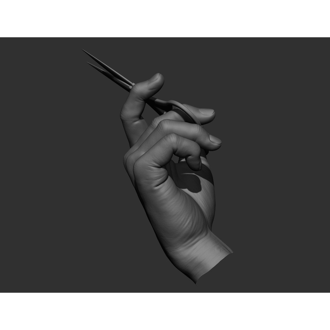Realistic Male Hands 3D Model – High Poly Collection, FBX, OBJ