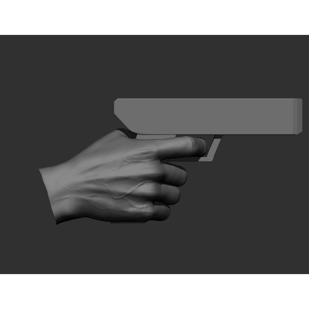 Realistic Male Hands 3D Model – High Poly Collection, FBX, OBJ - View 10
