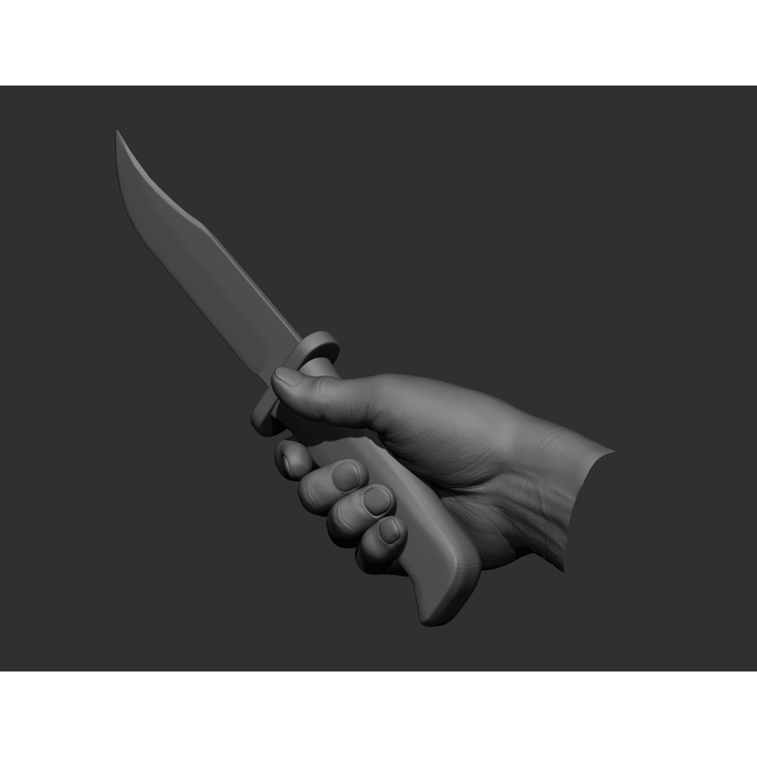 Realistic Male Hands 3D Model – High Poly Collection, FBX, OBJ - View 13