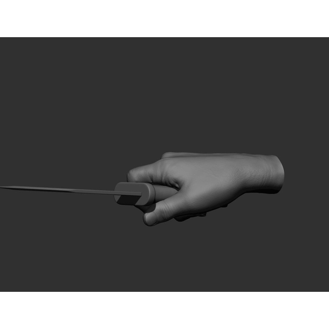 Realistic Male Hands 3D Model – High Poly Collection, FBX, OBJ - View 19