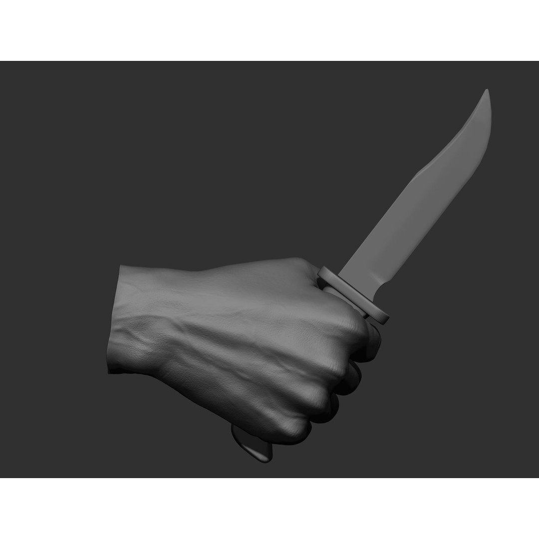 Realistic Male Hands 3D Model – High Poly Collection, FBX, OBJ - View 23