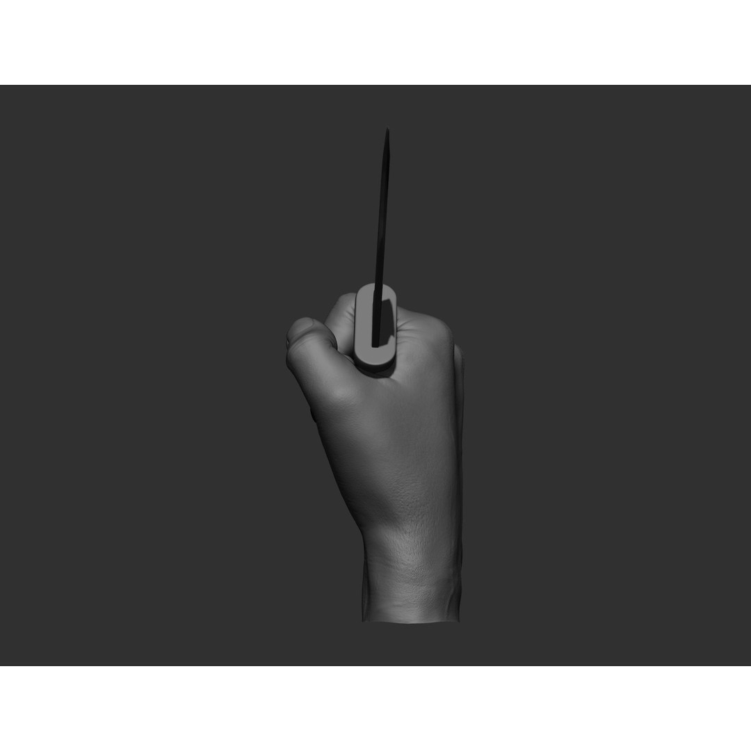Realistic Male Hands 3D Model – High Poly Collection, FBX, OBJ - View 24