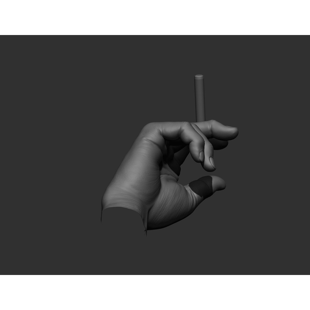 Realistic Male Hands 3D Model – High Poly Collection, FBX, OBJ - View 30