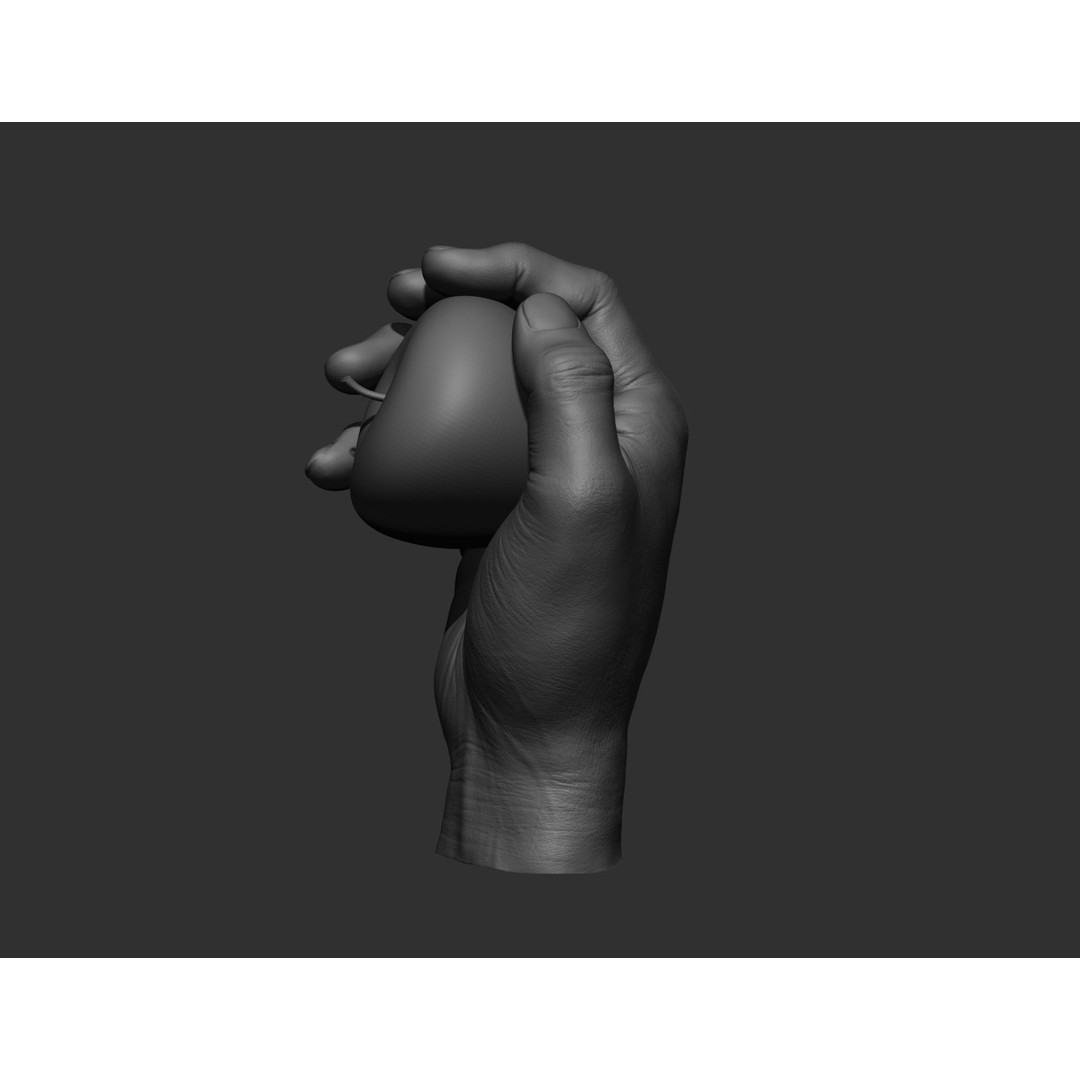 Realistic Male Hands 3D Model – High Poly Collection, FBX, OBJ - View 33