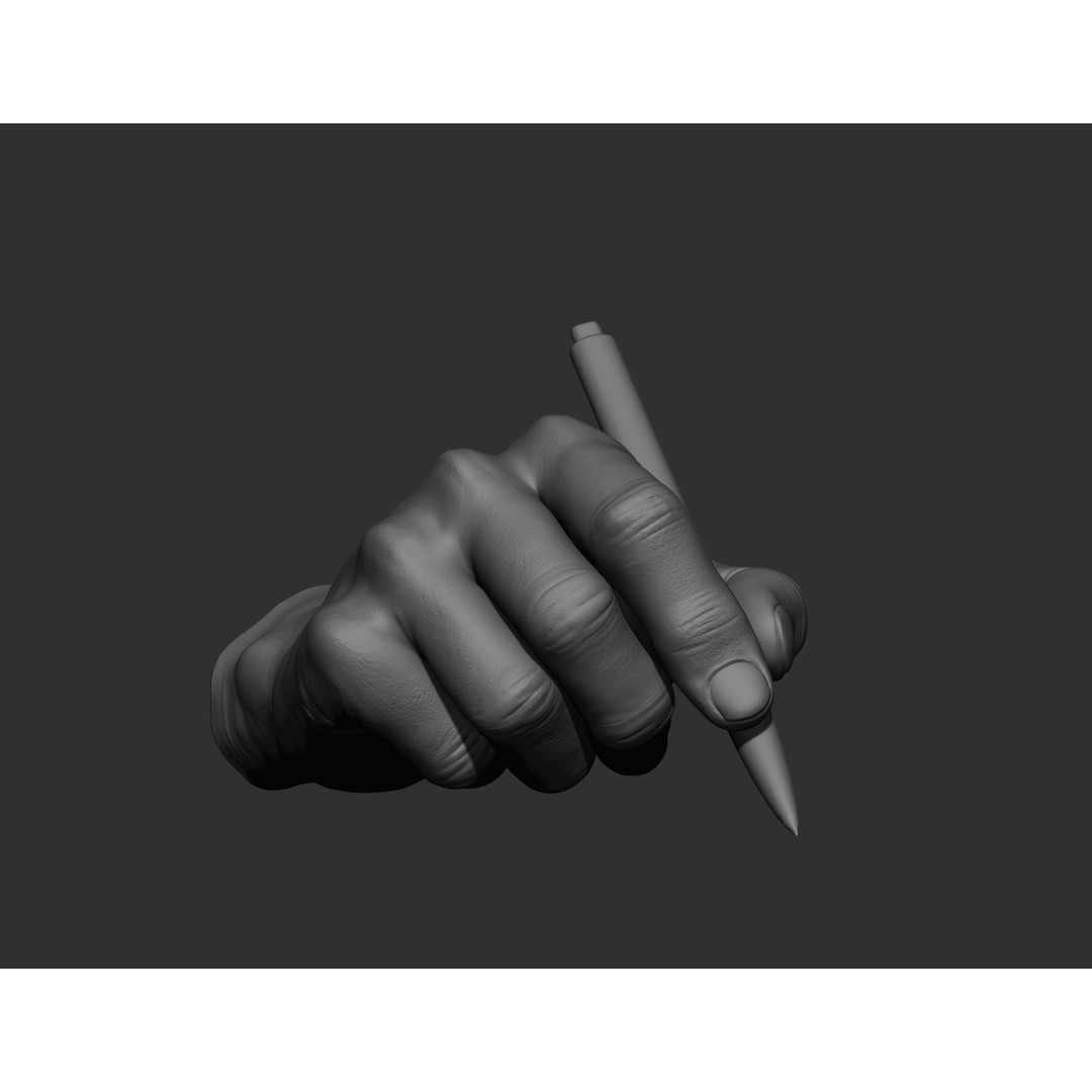 Realistic Male Hands 3D Model – High Poly Collection, FBX, OBJ - View 37