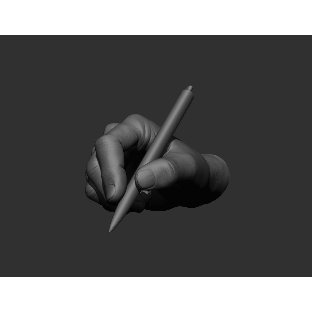 Realistic Male Hands 3D Model – High Poly Collection, FBX, OBJ - View 38