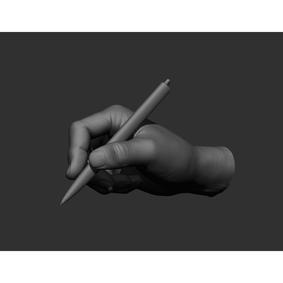 Realistic Male Hands 3D Model – High Poly Collection, FBX, OBJ - View 39
