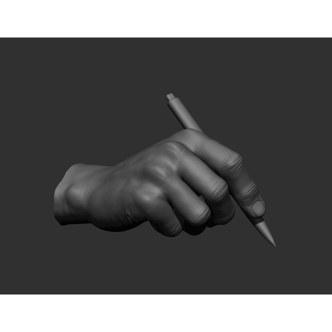 Realistic Male Hands 3D Model – High Poly Collection, FBX, OBJ - View 41
