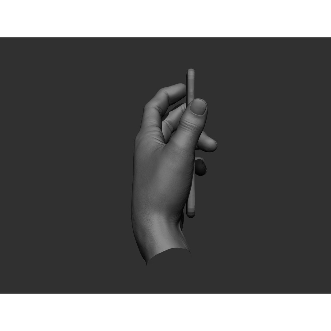 Realistic Male Hands 3D Model – High Poly Collection, FBX, OBJ - View 51