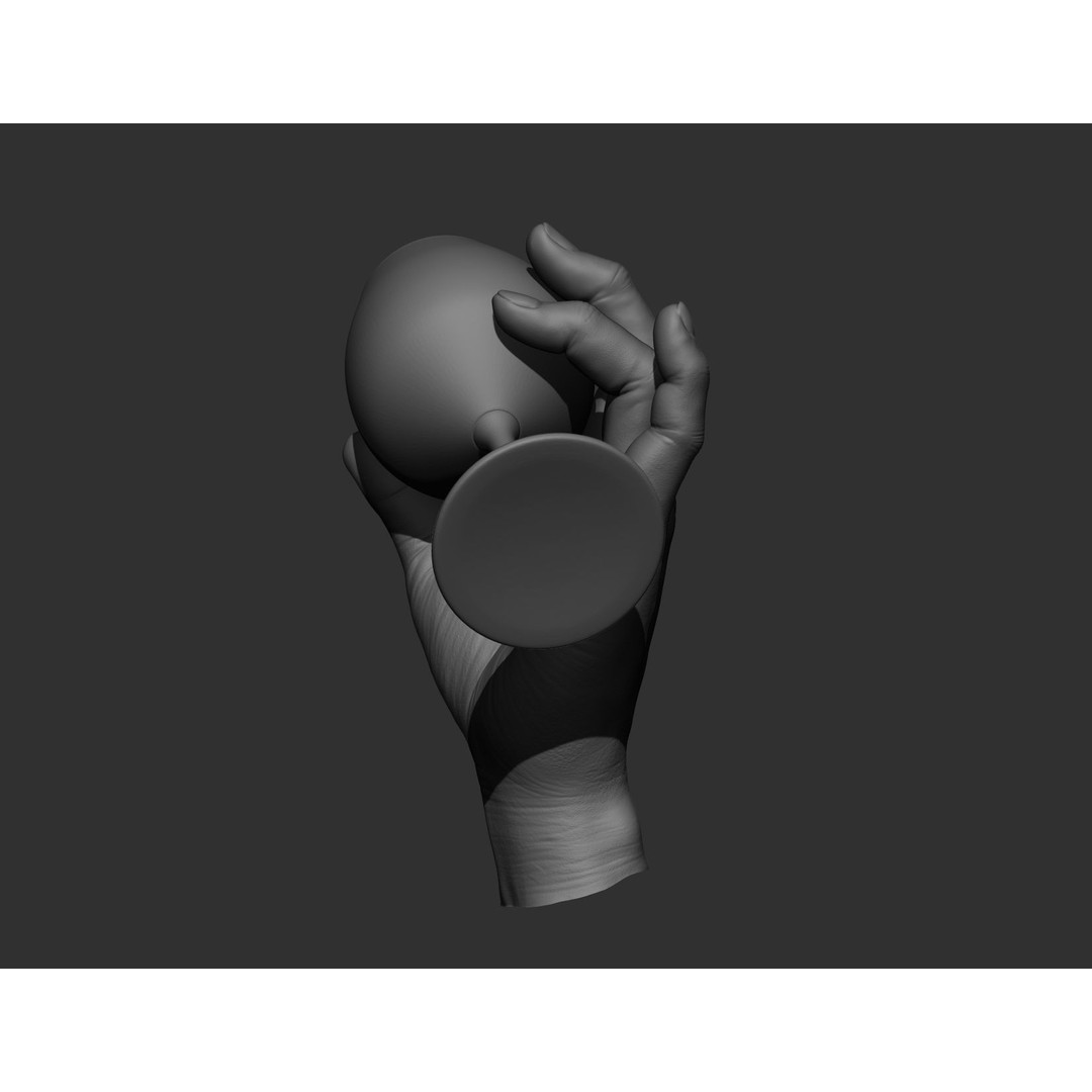 Realistic Male Hands 3D Model – High Poly Collection, FBX, OBJ - View 54