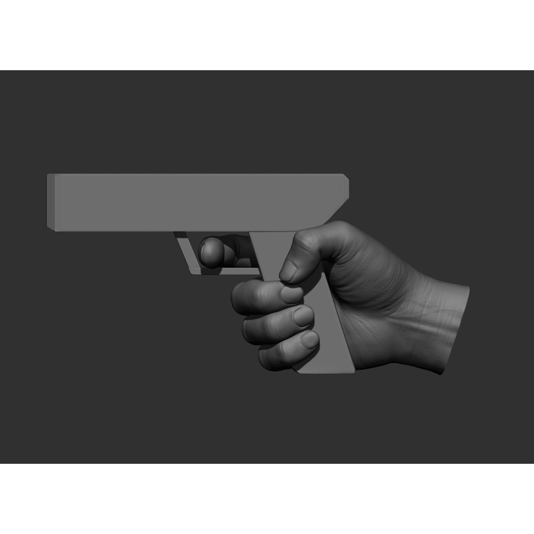Realistic Male Hands 3D Model – High Poly Collection, FBX, OBJ - View 6