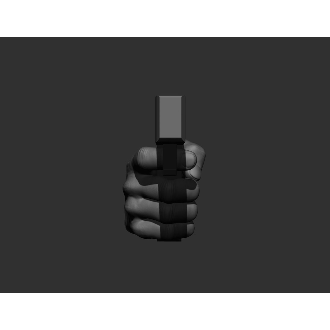 Realistic Male Hands 3D Model – High Poly Collection, FBX, OBJ - View 8