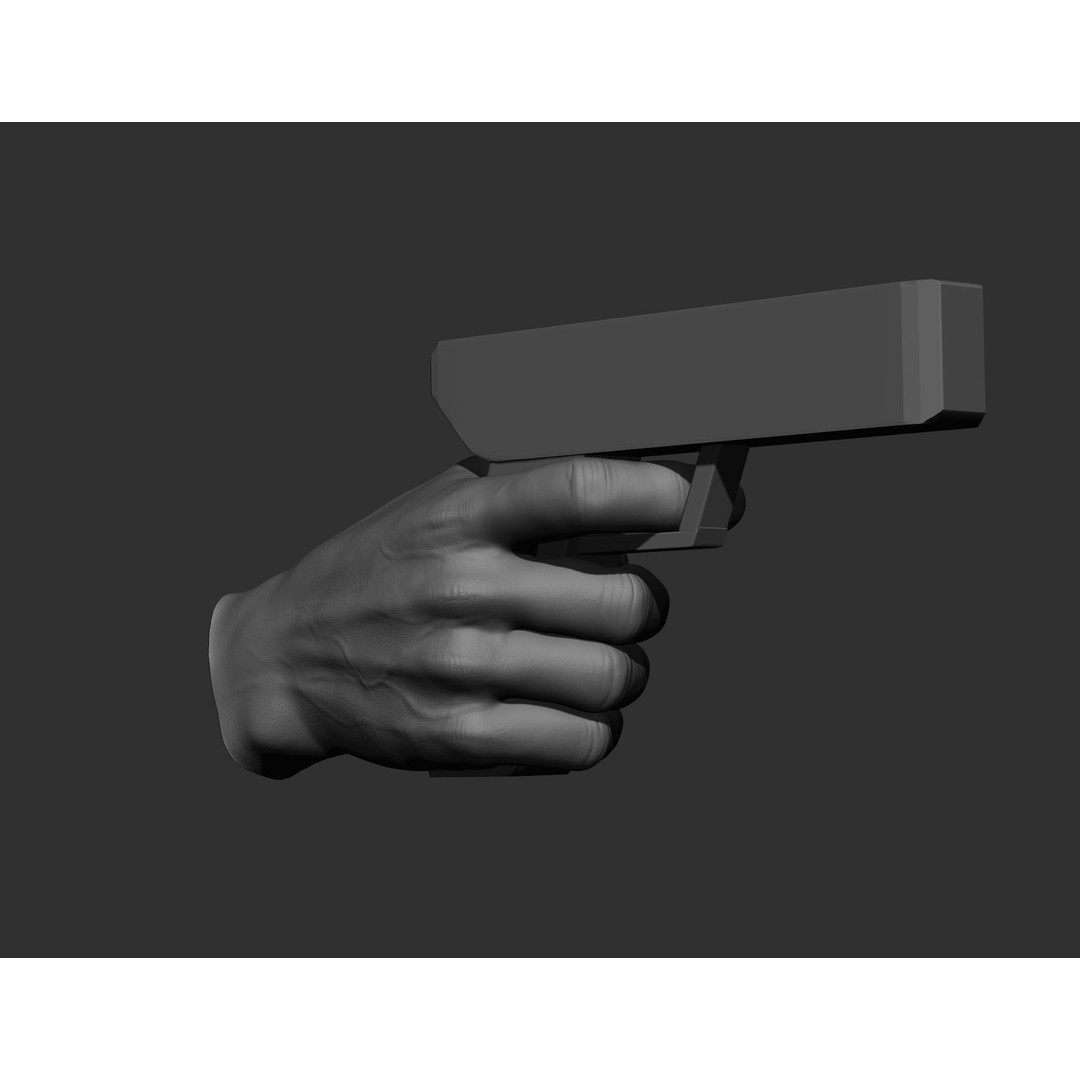 Realistic Male Hands 3D Model – High Poly Collection, FBX, OBJ - View 9