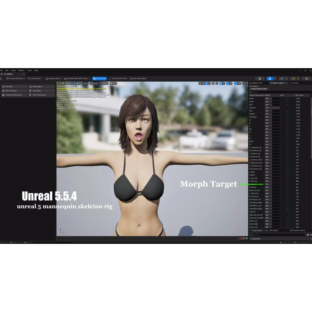Male Female Base Character 3D Model – Low Poly Rigged Asset, FBX & Blender - View 19