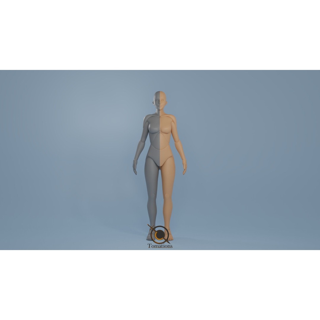 Rigged Dolls 3D Model – Low Poly Character with PBR Textures, FBX - View 12