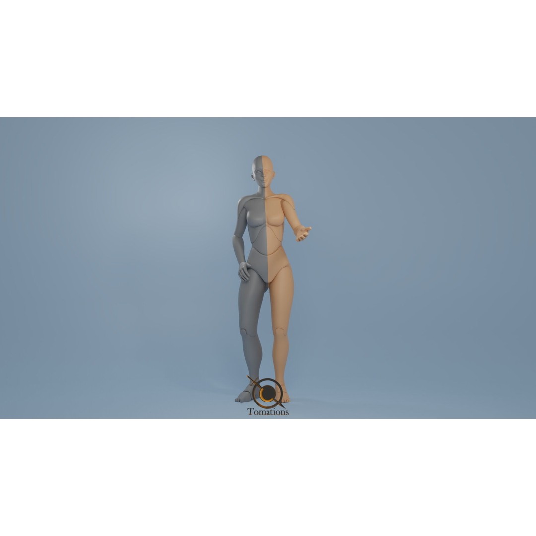 Rigged Dolls 3D Model – Low Poly Character with PBR Textures, FBX - View 13