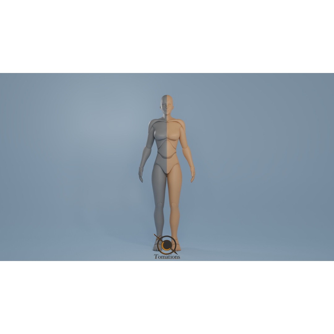Rigged Dolls 3D Model – Low Poly Character with PBR Textures, FBX - View 14