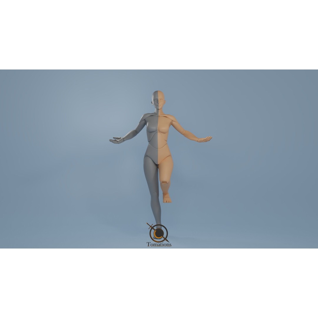 Rigged Dolls 3D Model – Low Poly Character with PBR Textures, FBX - View 16