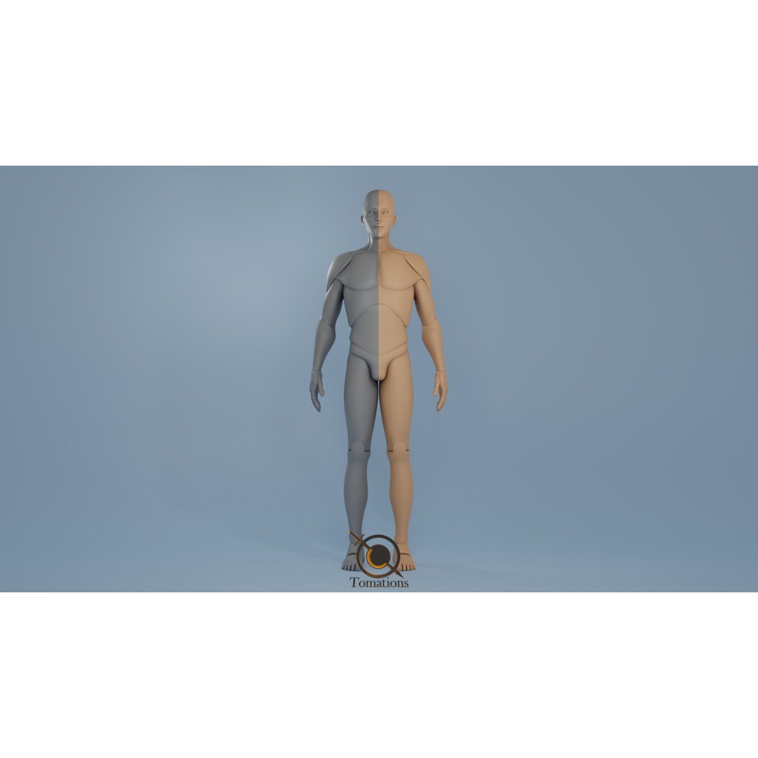 Rigged Dolls 3D Model – Low Poly Character with PBR Textures, FBX - View 17