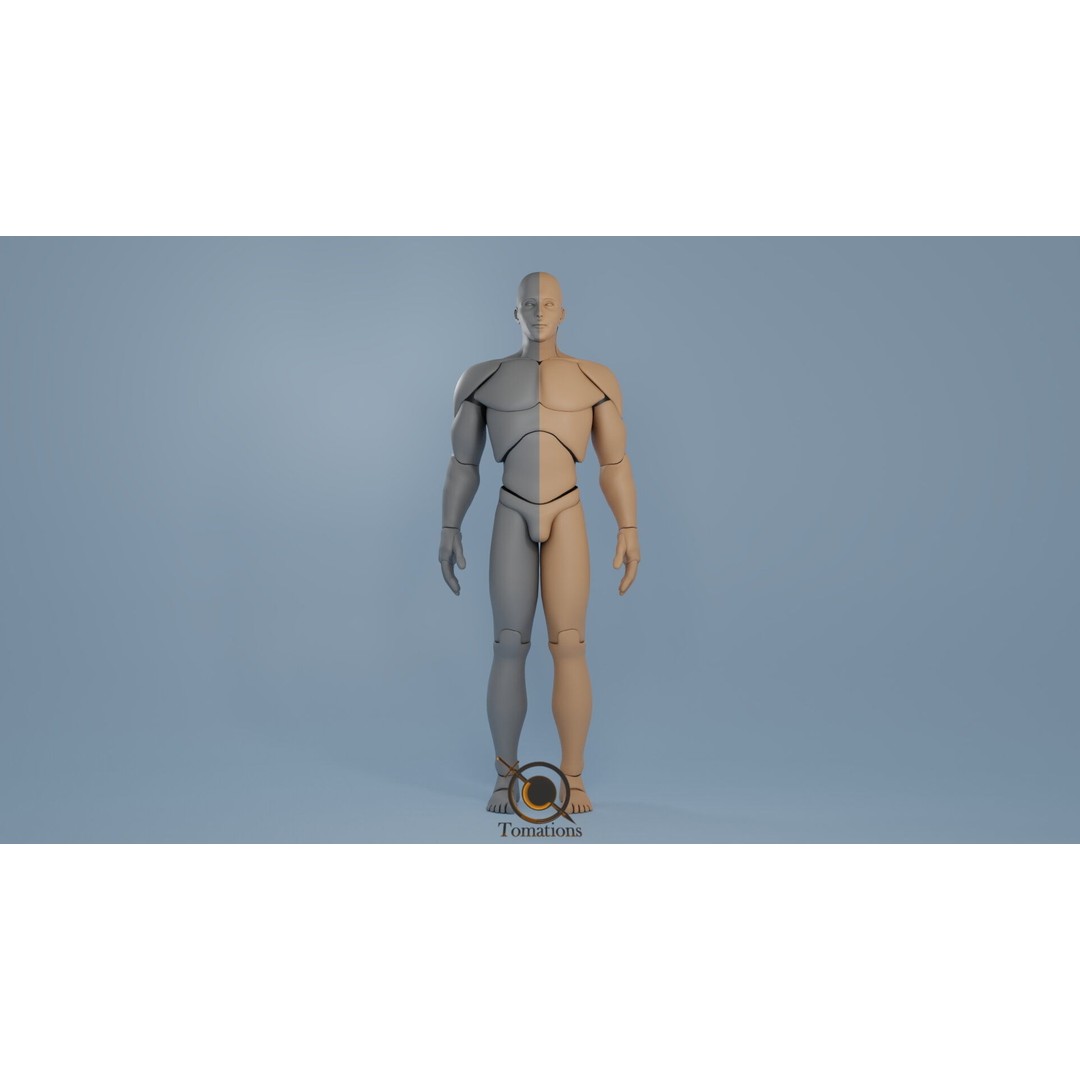 Rigged Dolls 3D Model – Low Poly Character with PBR Textures, FBX - View 19