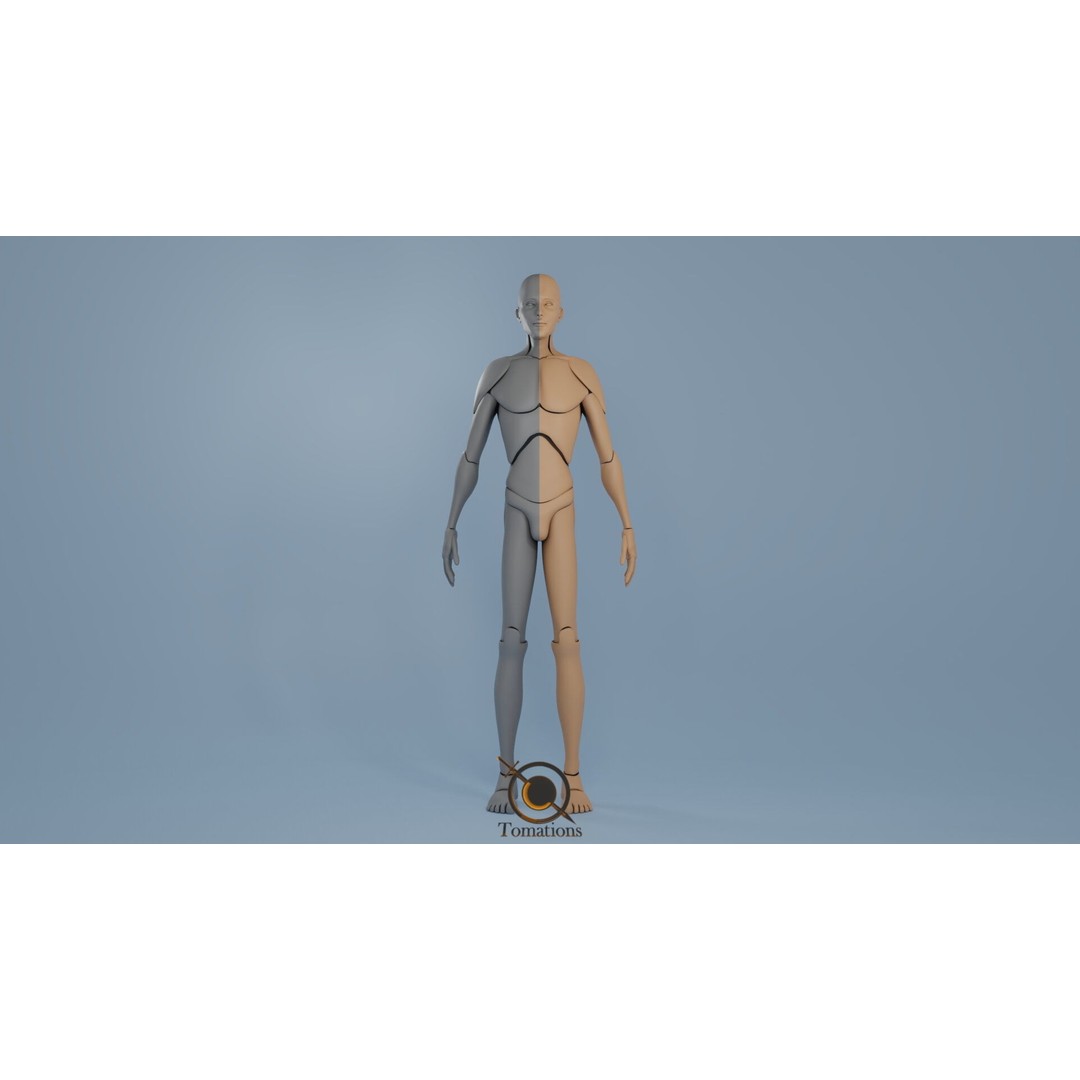Rigged Dolls 3D Model – Low Poly Character with PBR Textures, FBX - View 20