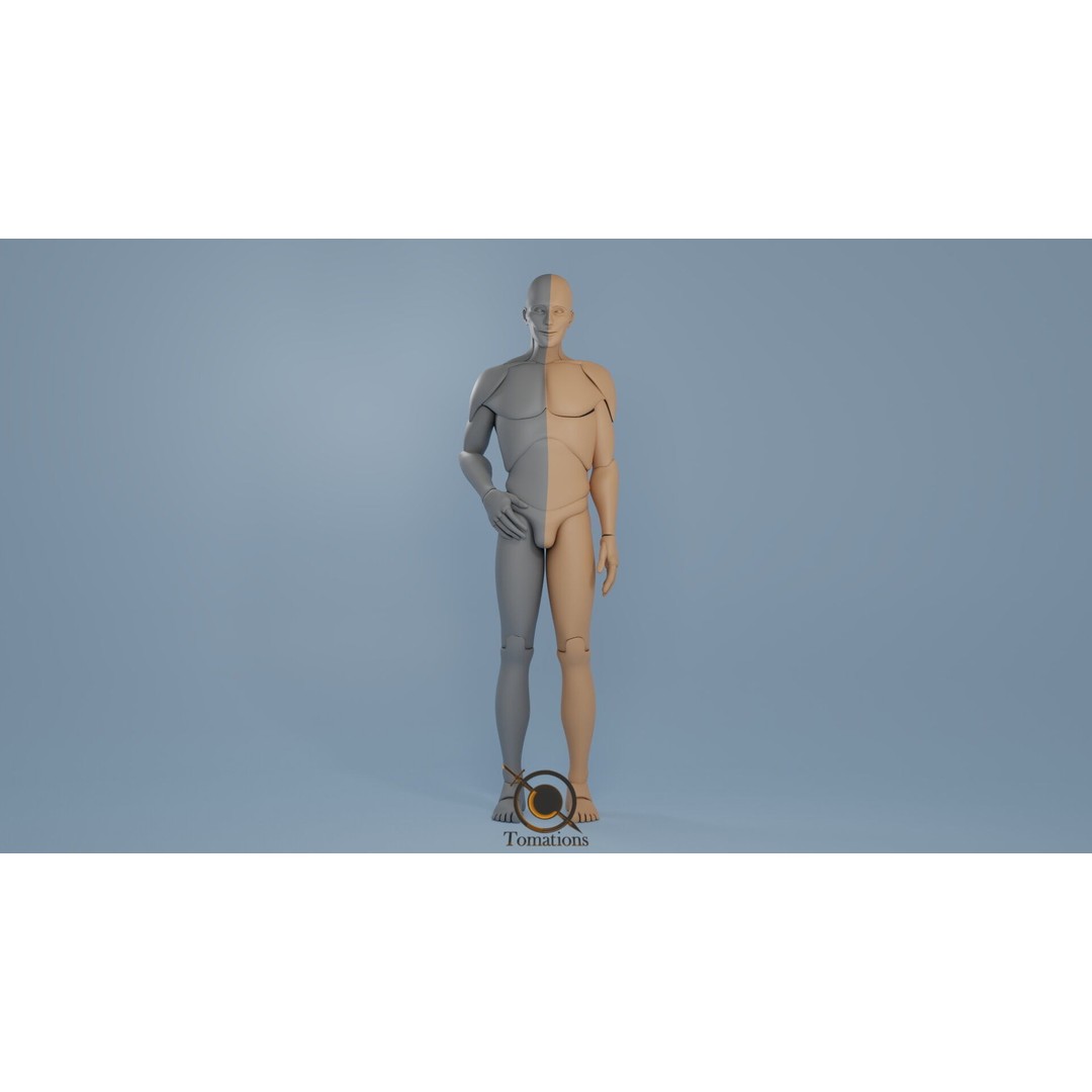 Rigged Dolls 3D Model – Low Poly Character with PBR Textures, FBX - View 21