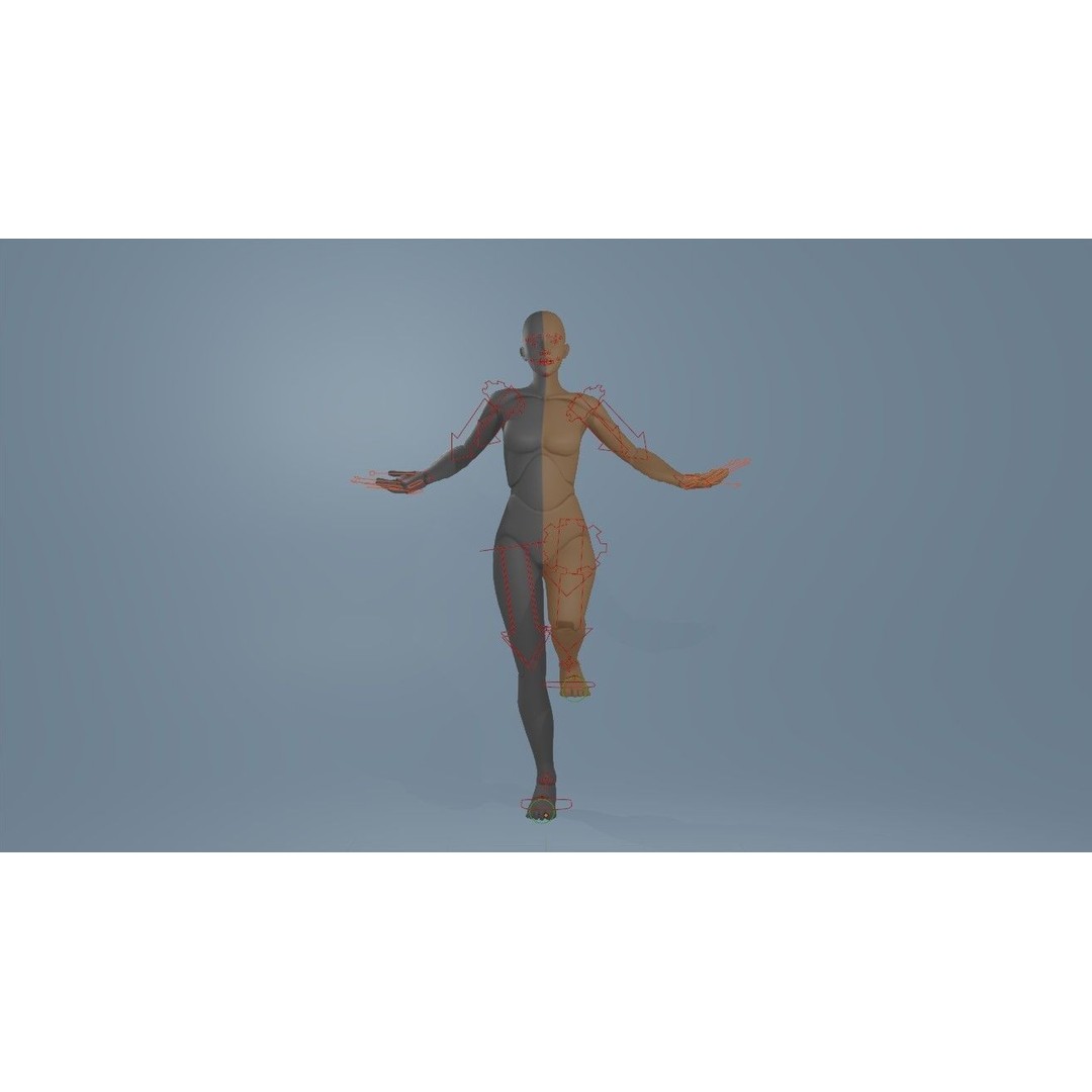 Rigged Dolls 3D Model – Low Poly Character with PBR Textures, FBX - View 27