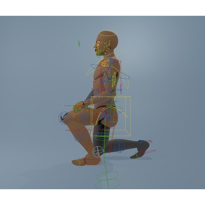 Rigged Dolls 3D Model – Low Poly Character with PBR Textures, FBX - View 32