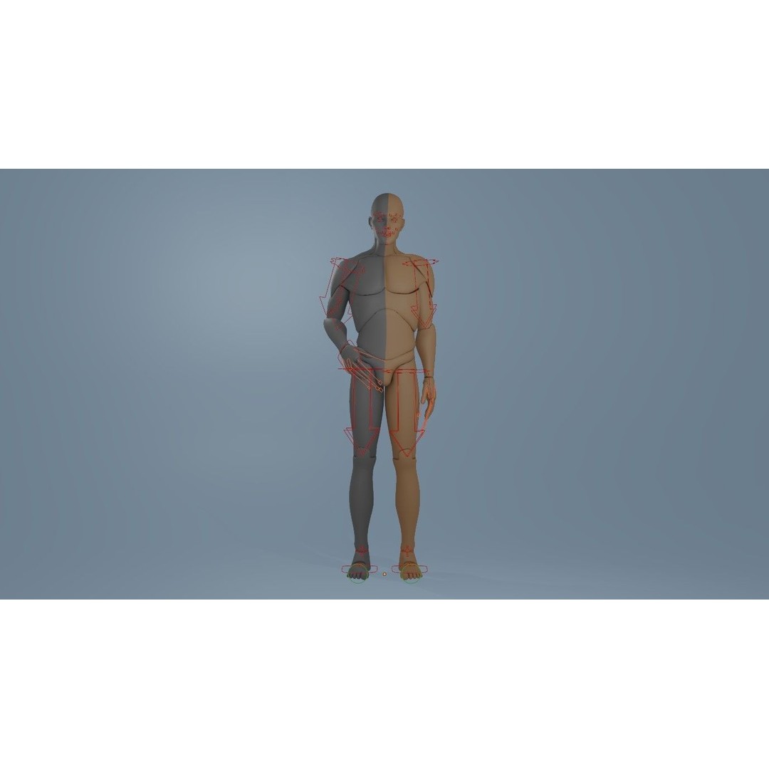 Rigged Dolls 3D Model – Low Poly Character with PBR Textures, FBX - View 35