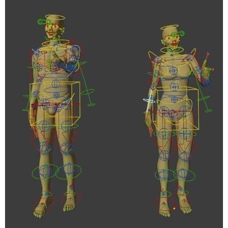 Rigged Dolls 3D Model – Low Poly Character with PBR Textures, FBX - View 39