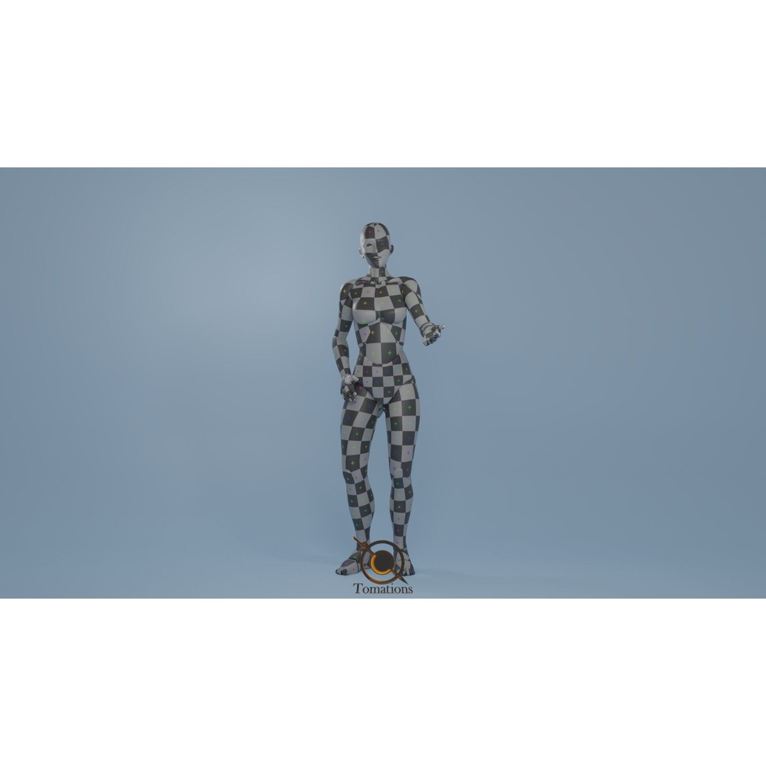 Rigged Dolls 3D Model – Low Poly Character with PBR Textures, FBX - View 45