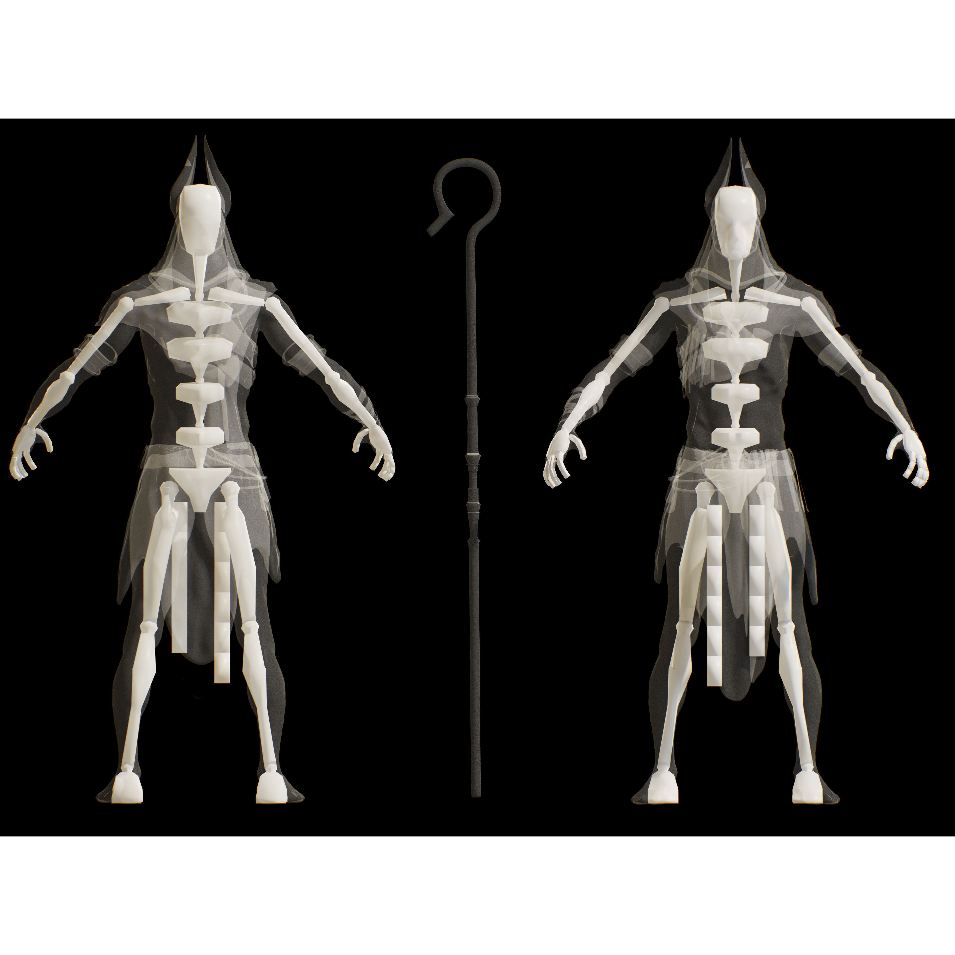 Anubis - Low-Poly Game-Ready 3D Model