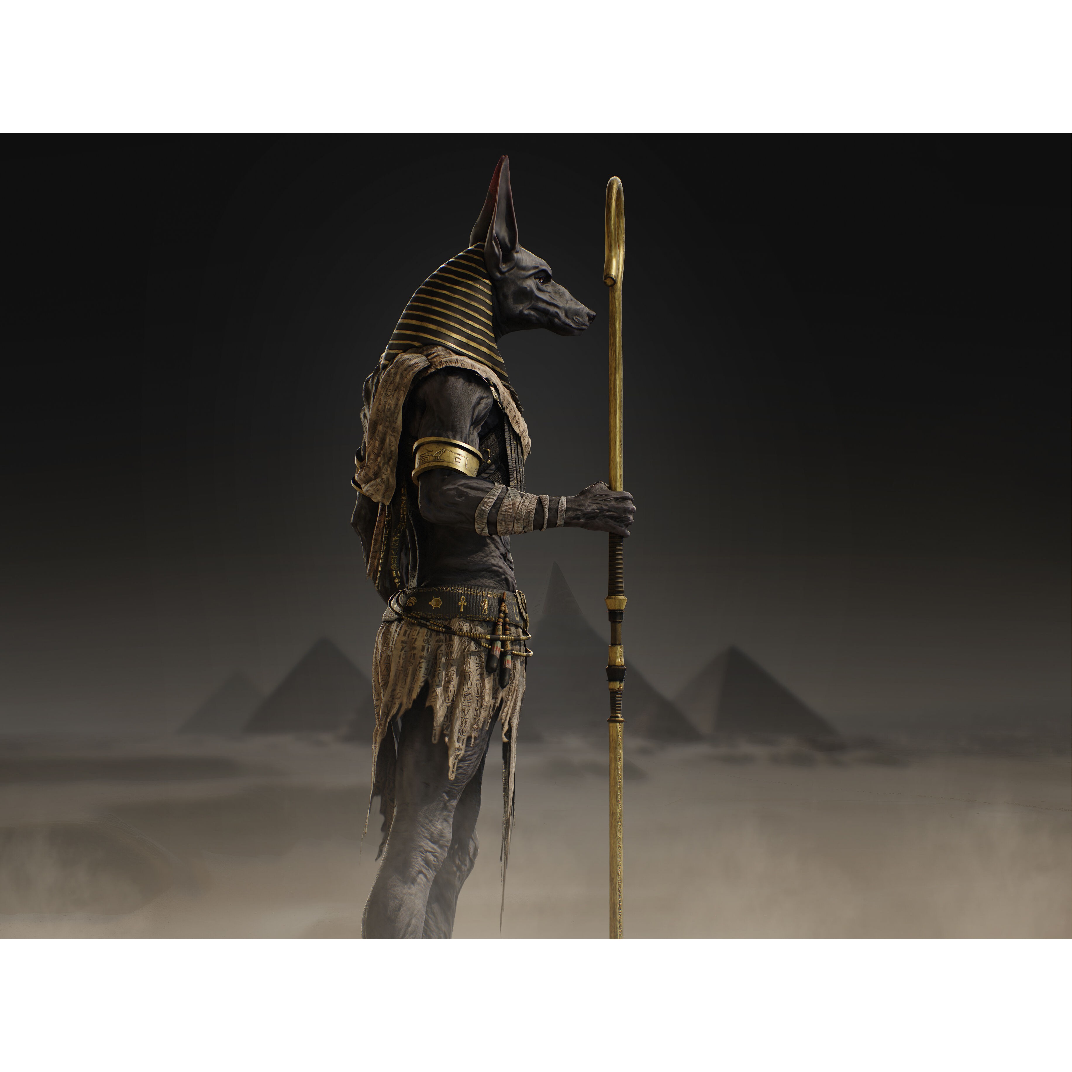Anubis - Low-Poly Game-Ready 3D Model - View 7