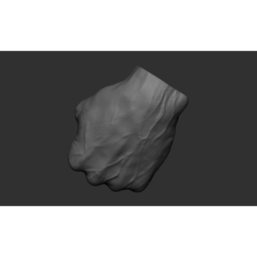 Male Hand 3D Model – Realistic Sculpt in 2 Poses, FBX, OBJ - View 18