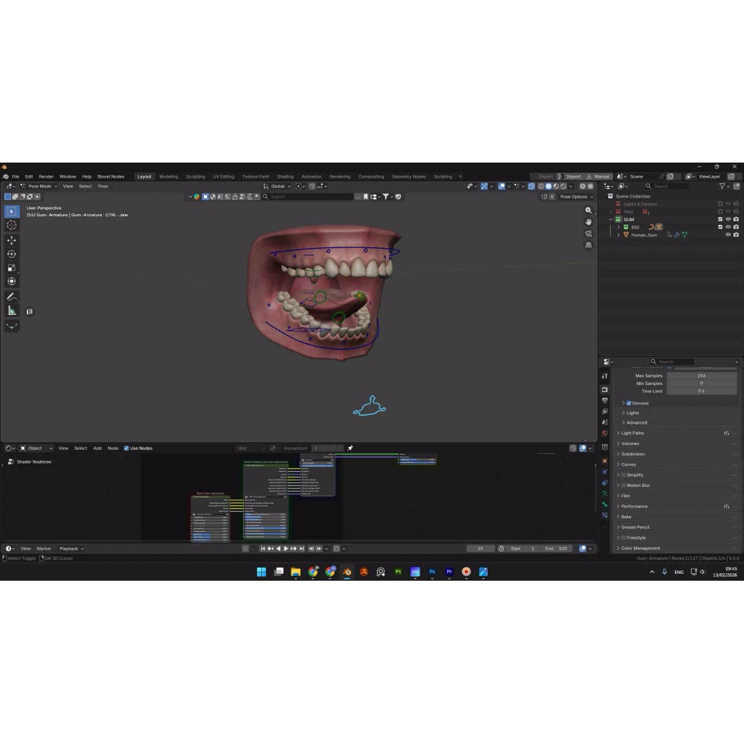 Ultra-Realistic Gum 3D Model – Game-Ready Fully Rigged, PBR Textures - View 17