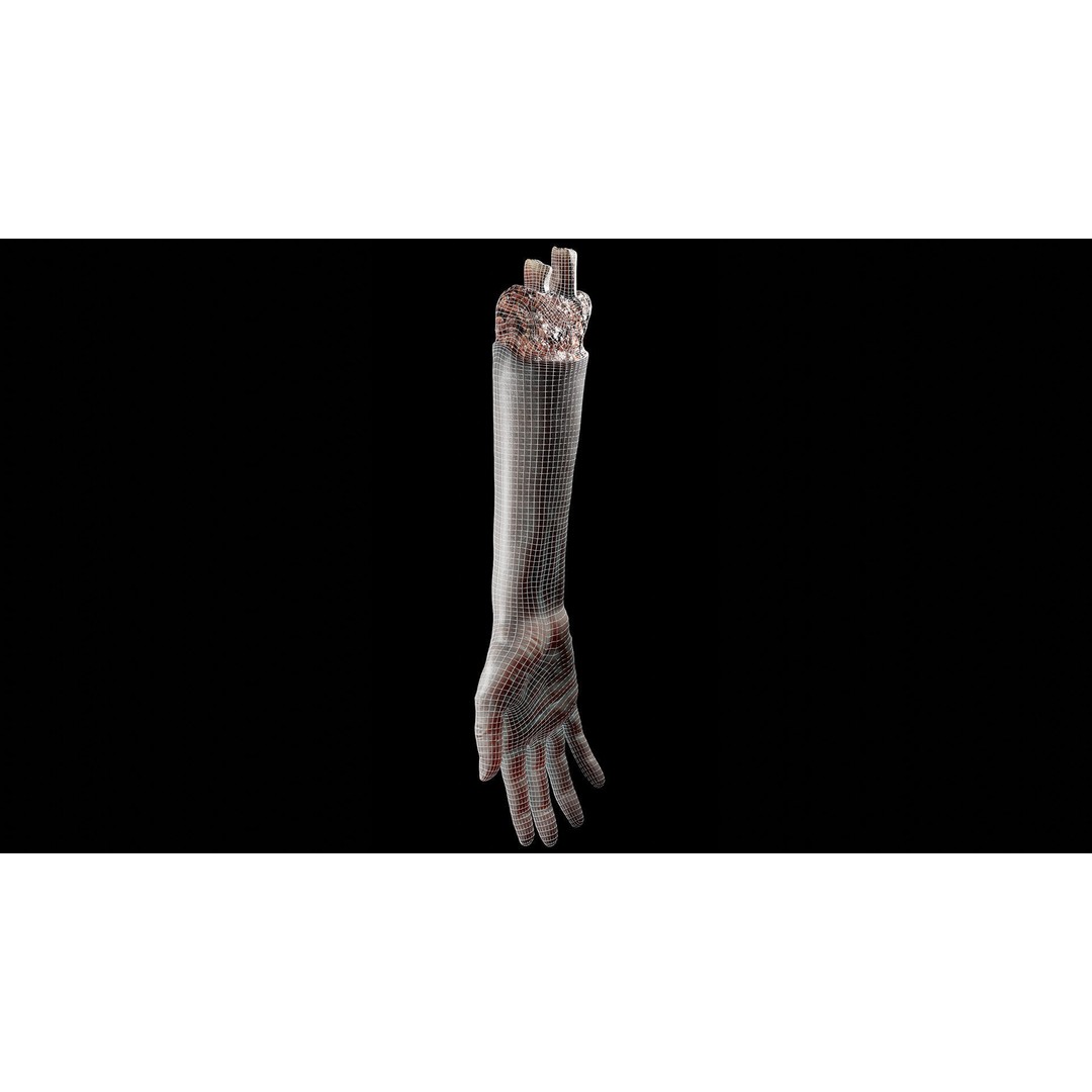 Severed Hand 3D Model – Low Poly Rigged Horror Asset, FBX - View 10