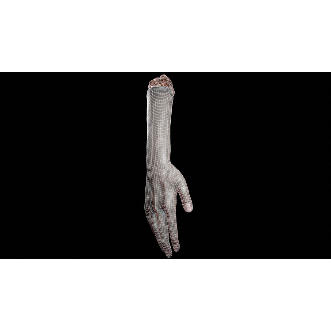 Severed Hand 3D Model – Low Poly Rigged Horror Asset, FBX - View 7
