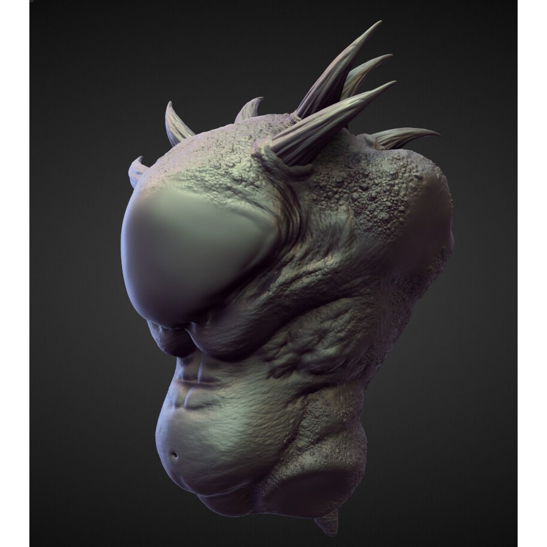 High Poly Torso 3D Model – Character Anatomy Sculpt Pack, Blender & OBJ - View 23